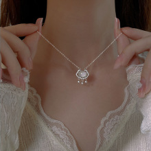 S925 sterling silver Instant Wealth Small gold Bar necklace for women, new light luxury, niche and versatile collarbone chain, wealth-attracting small gold brick pendant pic 31