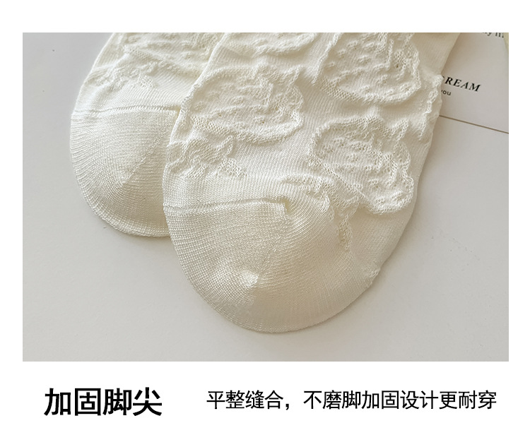 袜子地摊一件代发短袜夏季女薄款棉船袜 春夏女士百搭网眼浅口袜子 诸暨女袜一件代发详情12