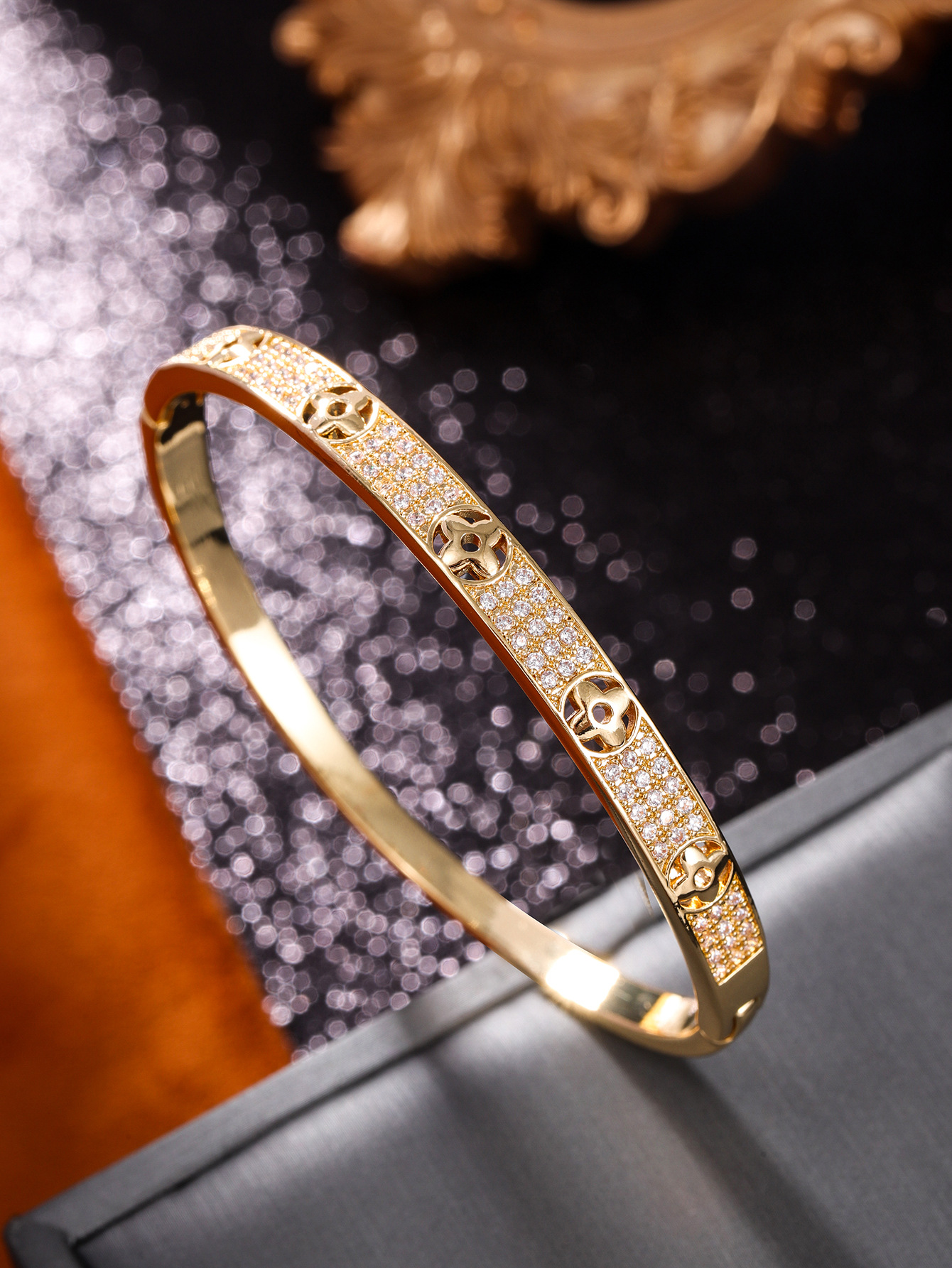 Kajia V Gold Starry Sky High Version Bracelet Couple bracelet, European and American style cross-border fashion jewelry bracelet factory direct sales pic 8