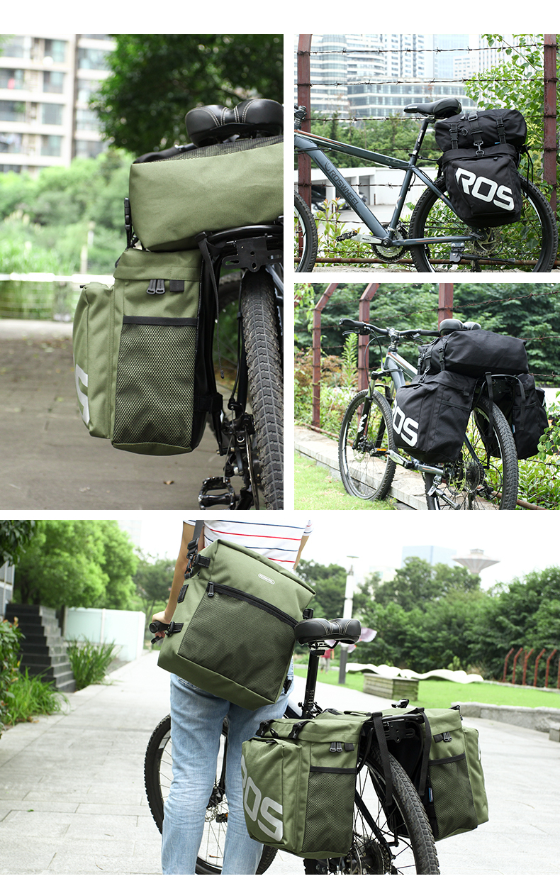 ROSWHEEL乐炫14892 自行车包驮包后货架包山地车三合一川藏线驼包详情11