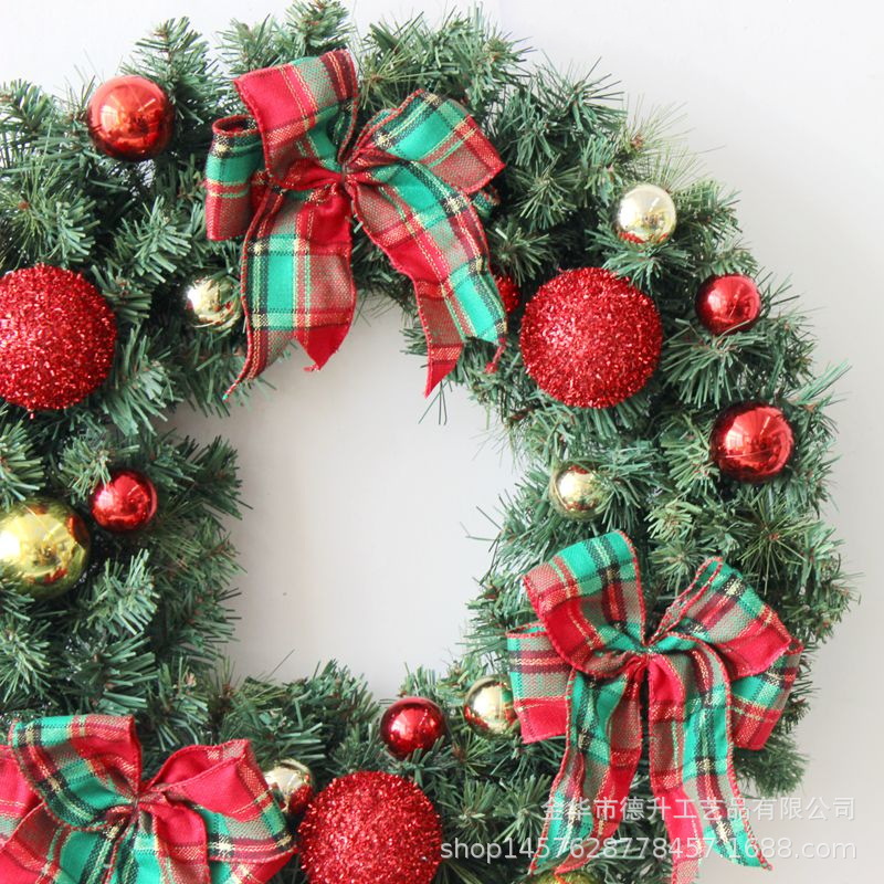 Desheng Cross-border E-commerce Factory supplies Christmas scene decorative hanging ornaments, garlands, PVC pine needles and decorative rattan strips pic 8