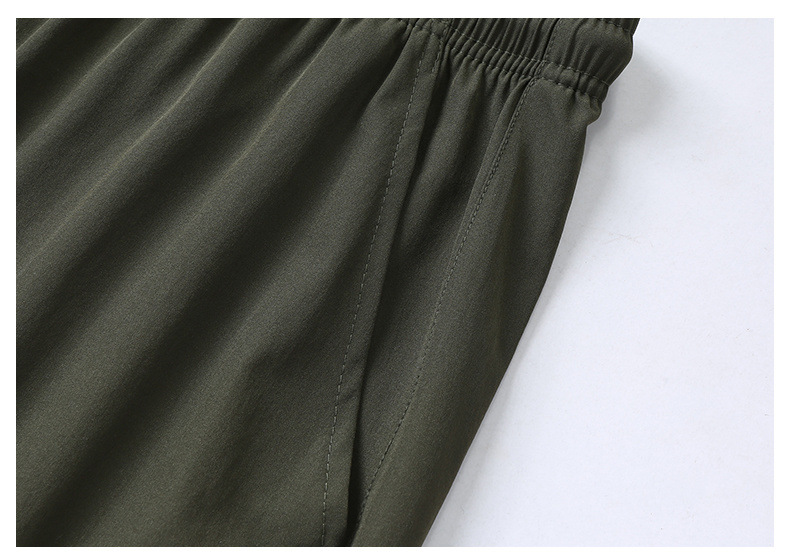 冰丝裤子男夏季新款薄款运动休闲九分裤大码宽松直筒卫裤速干男裤详情35