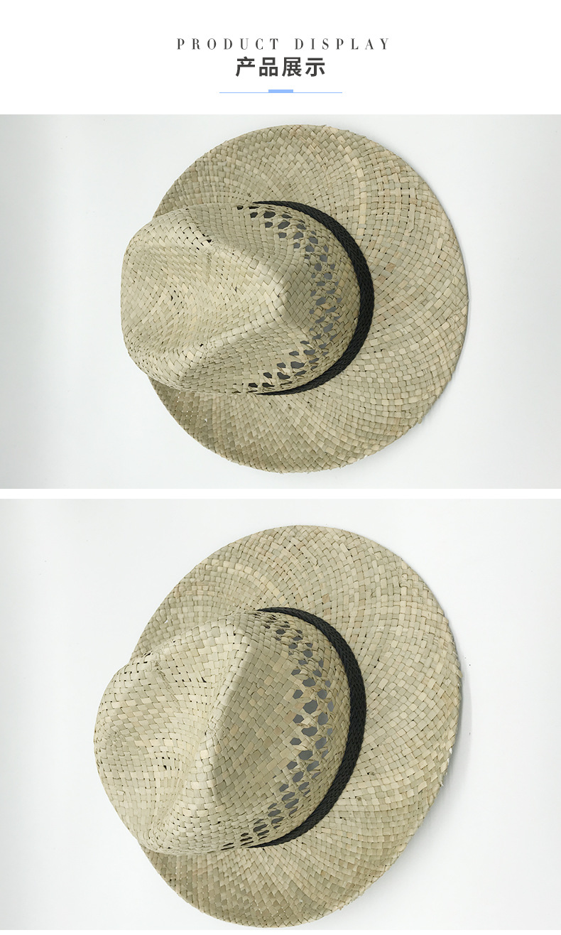 Casual Korean-style simple salty straw hat, fashionable and easy to match. Large-brimmed straw hat manufacturer supports wholesale in stock pic 19