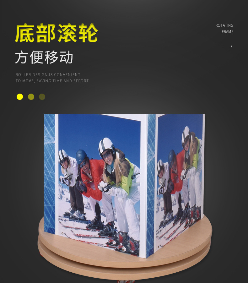 新款旋转式眼镜店太阳镜陈列架落地眼镜展示架带镜子眼镜展柜货架详情6