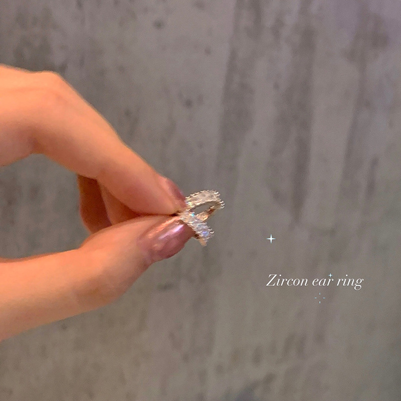 睡觉不用摘锆石耳圈女ins冷淡风高级感耳扣百搭小众设计耳环耳饰详情26