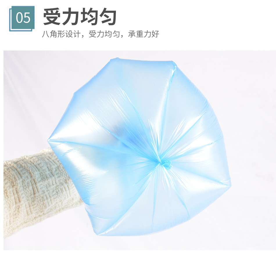 Colored garbage bags, household, hotel and guesthouse, daily disposable garbage bags, black vest, hand-held garbage bags pic 7