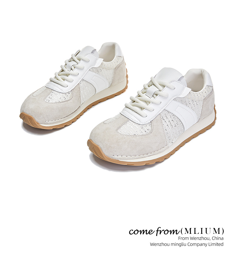 真皮阿甘鞋女2024秋季新款平底运动德训鞋女休闲小白鞋女百搭女鞋详情26