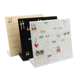 耳饰收纳盒子韩版双层PU皮革迷你便携式钉耳环饰品项链戒指首饰盒详情3