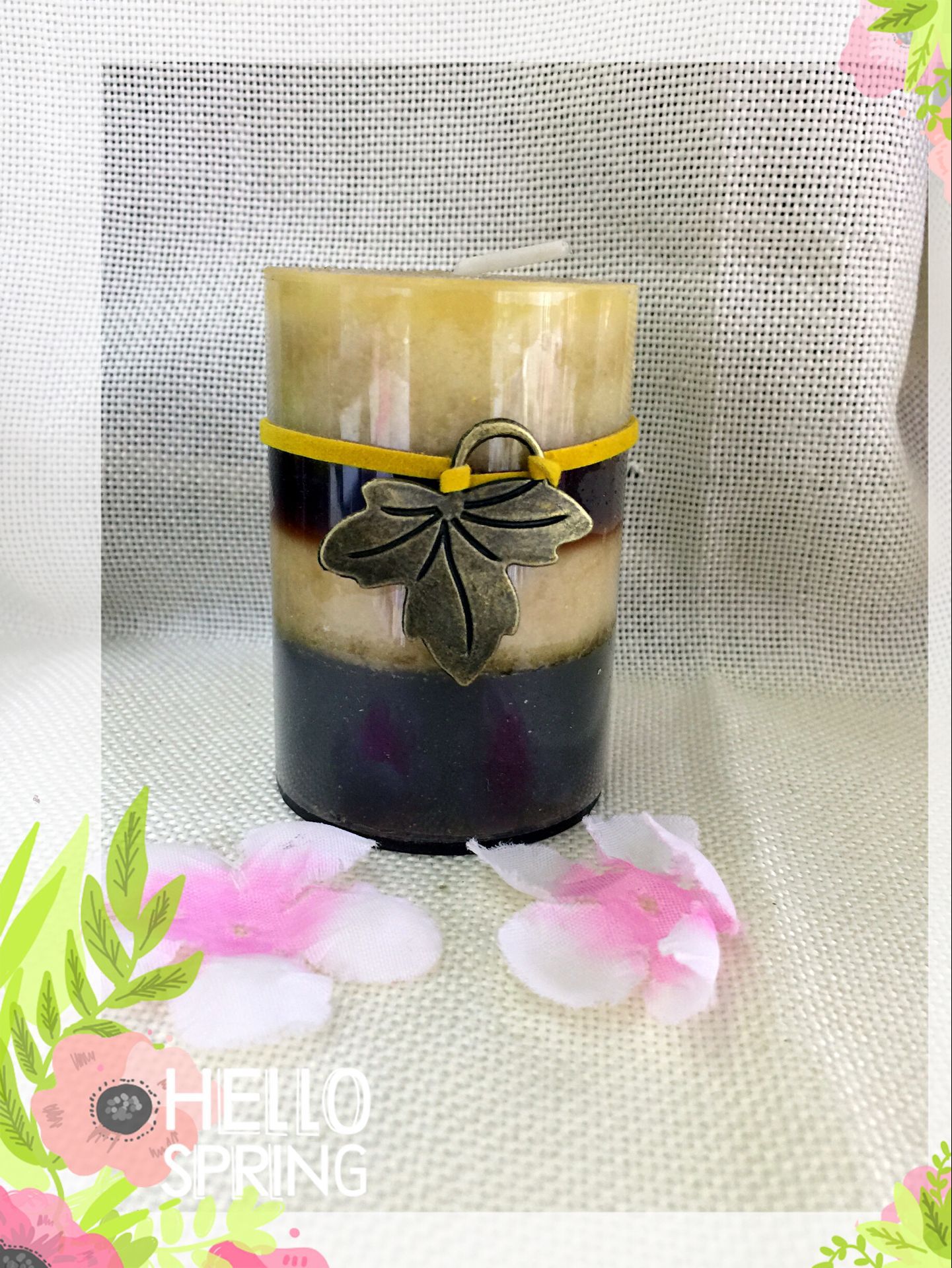 Classic column wax scented candles, deodorizing smoking candles, European-style lighting, Western restaurant cylindrical candles pic 6