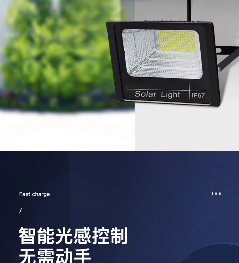 Outdoor camping essential solar lamps, street lamps, photovoltaic panel-driven garden lamps, environmentally friendly and energy-saving solar panel lighting equipment pic 2