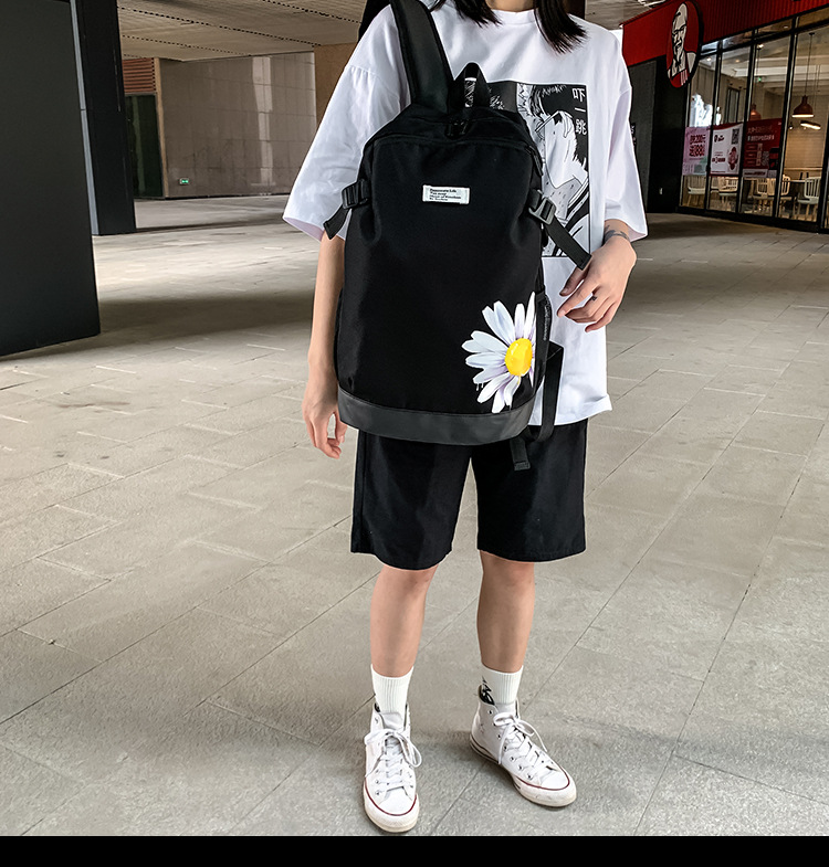 2021 Korean version fashionable couple style cartoon print cool backpack, large-capacity trendy schoolbag for junior and senior high school students pic 36