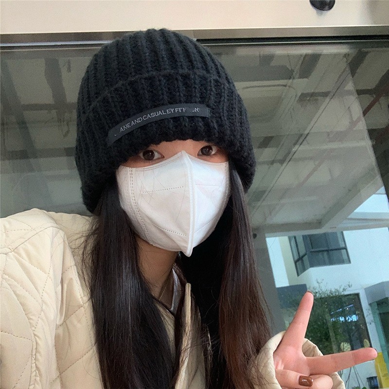 韩版ins保暖纯色围巾女秋冬季百搭时尚学生针织小围脖男新款毛线详情6