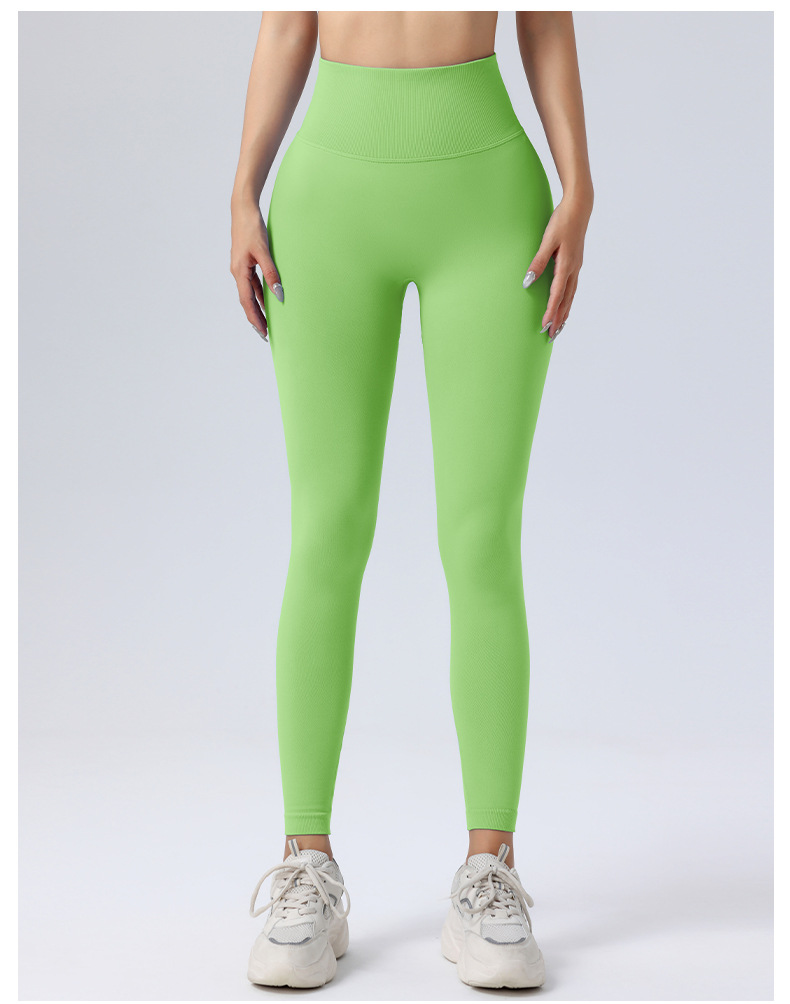 Ruxi European and American fitness pants, no embarrassing lines, nude feel sports tight pants, high-waisted peach lifting buttocks lulu yoga pants for women pic 33