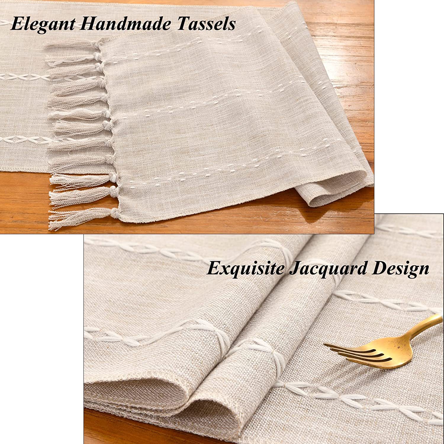 New cross-border Amazon handcrafted table flag, hollowed-out American country white tablecloth, dressing table scarf factory wholesale pic 42