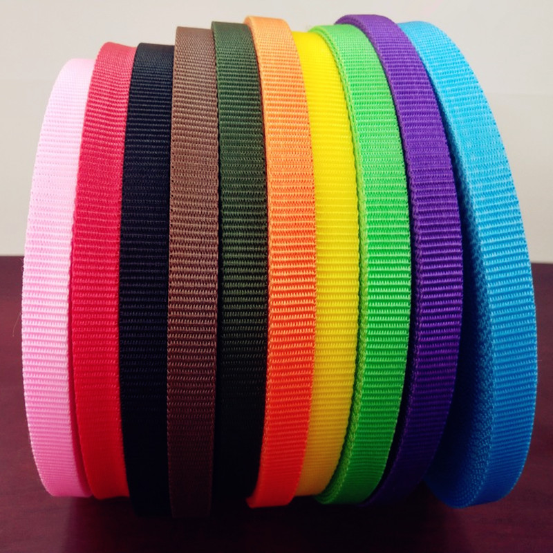 Suzhou manufacturers supply polypropylene colored webbing, schoolbag straps, luggage straps, backrest straps, and outdoor tent hand straps pic 8