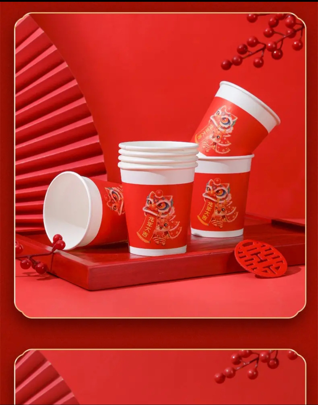 纸杯一次性水杯子瓦楞杯隔热防烫整箱家用加厚茶杯纸杯子热饮杯详情13