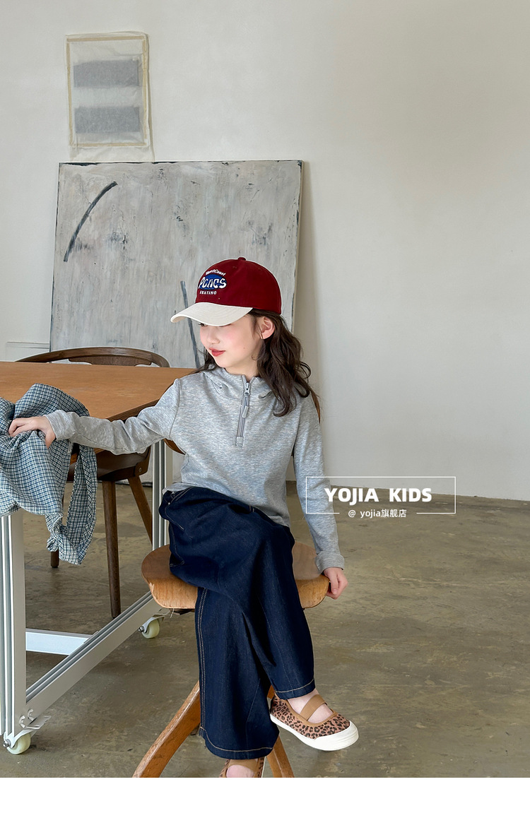 女童T恤春季2025新款韩范修身小女孩连帽上衣儿童长袖春装详情29