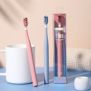 Candy-colored smiling face toothbrush, soft bristles, adult home, family set, couple with independent protective case, small head manufacturer wholesale pic 15