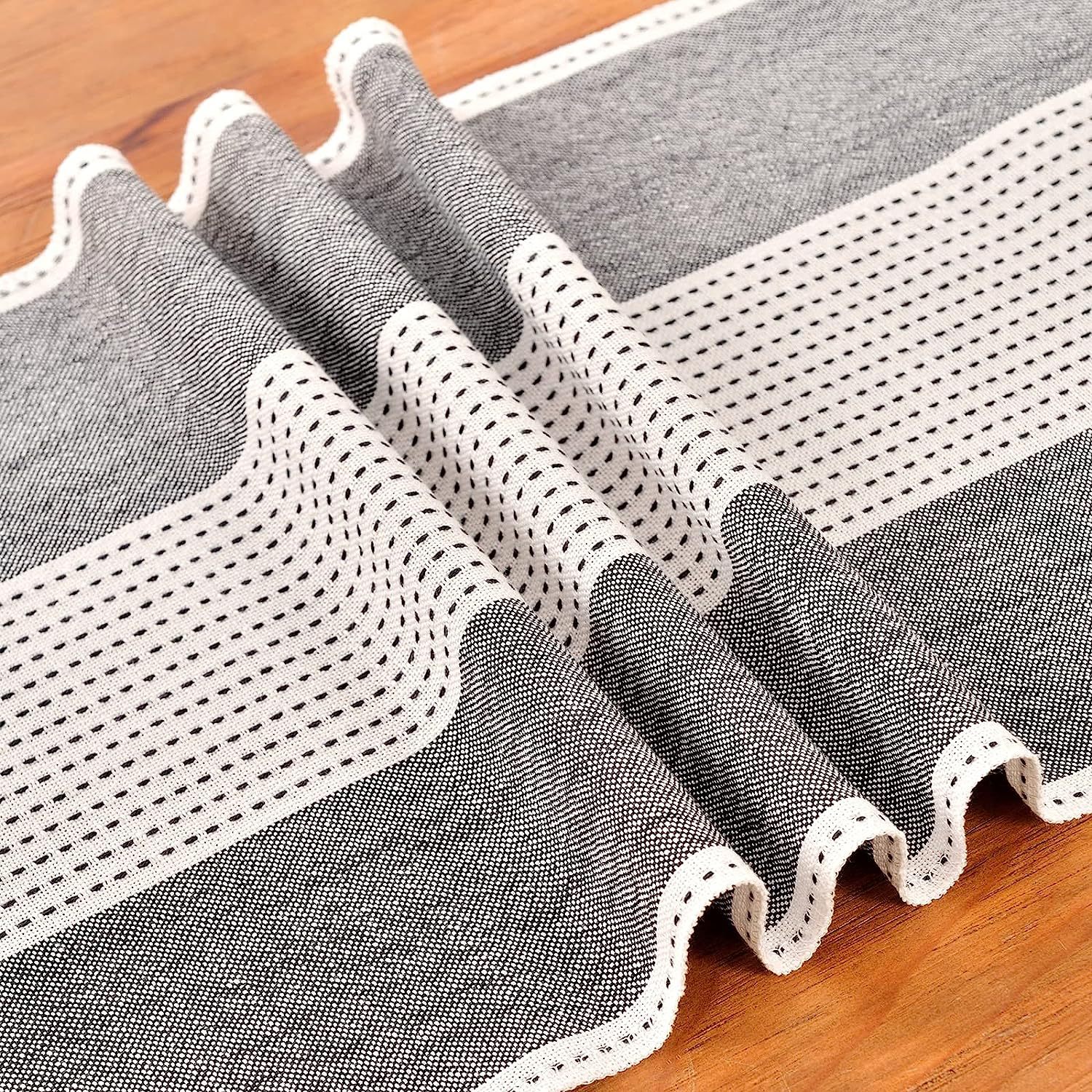 Cross-border factory direct supply table flags, American color-blocked striped tablecloths, Nordic coffee tables, long bed flags, shoe cabinet flags, tea flags pic 15