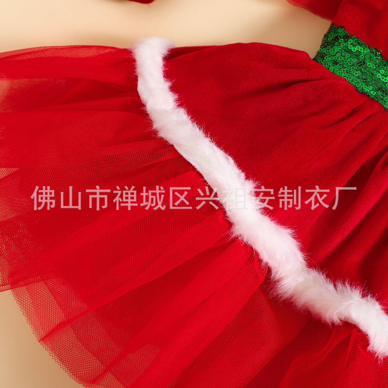 圣诞节女童童裙蓬蓬裙小童休闲小礼服女童公主裙连衣裙详情6