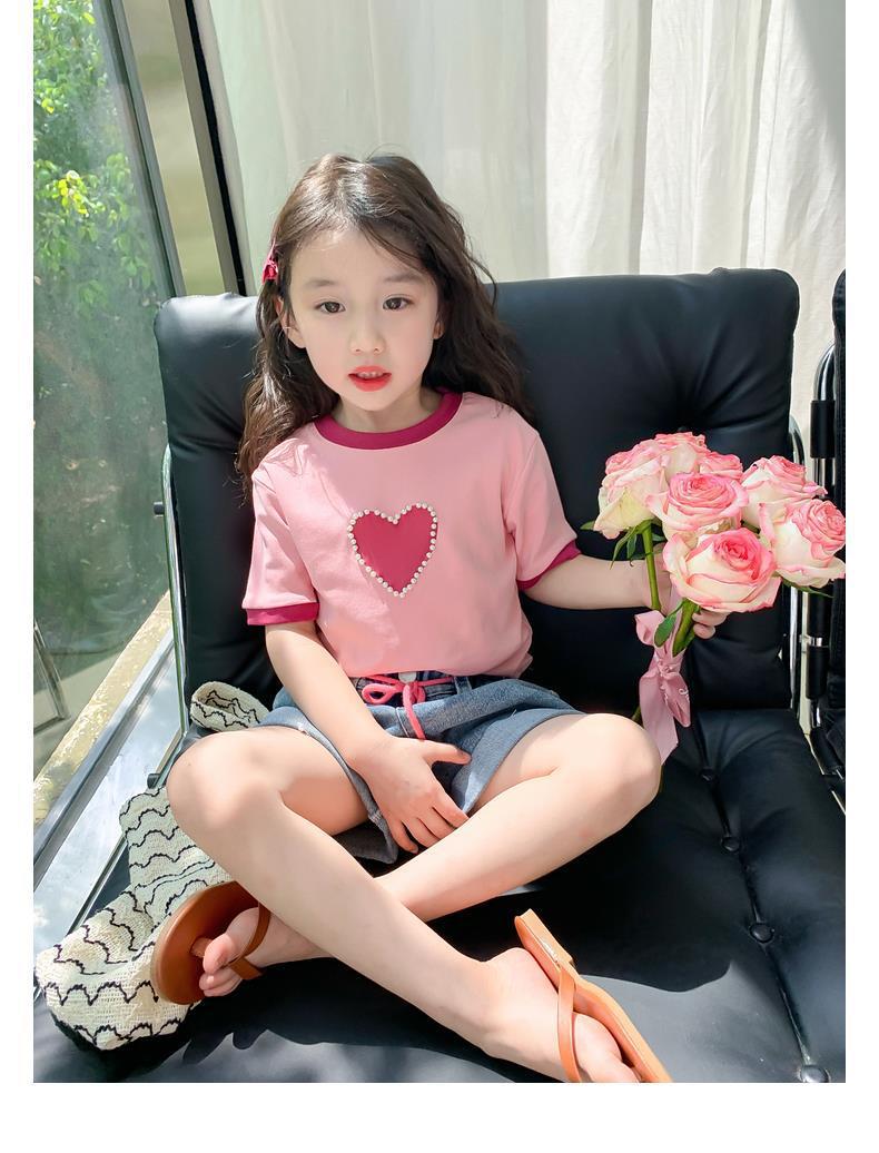 女童夏装t恤2024新款韩版洋气儿童短袖小女孩夏季半袖体恤上衣潮详情33
