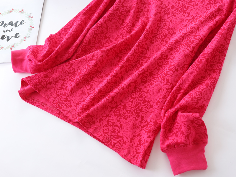 单件中老年女士秋衣纯棉上衣加肥加大码半中高领老人线衣200斤薄详情17