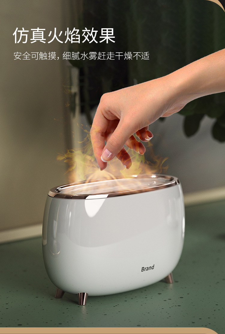 2022 Simulated Flame Humidifier, Happiness Small Appliance, usb Home Atmosphere, Fashionable and Versatile Desktop Aroma Diffuser pic 2