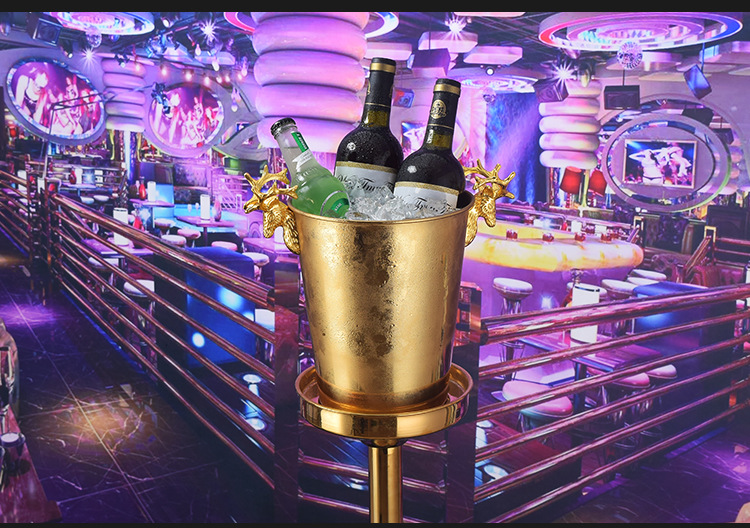 Creative antler stainless steel ice bucket, ice cube bucket, ice granule bucket, champagne bucket, beer and wine bucket for merchants pic 18