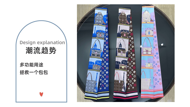 The 2022 best-selling L series for spring and summer features classic black and white combinations with shirts, scarves, suits, ties, and hair ties pic 9