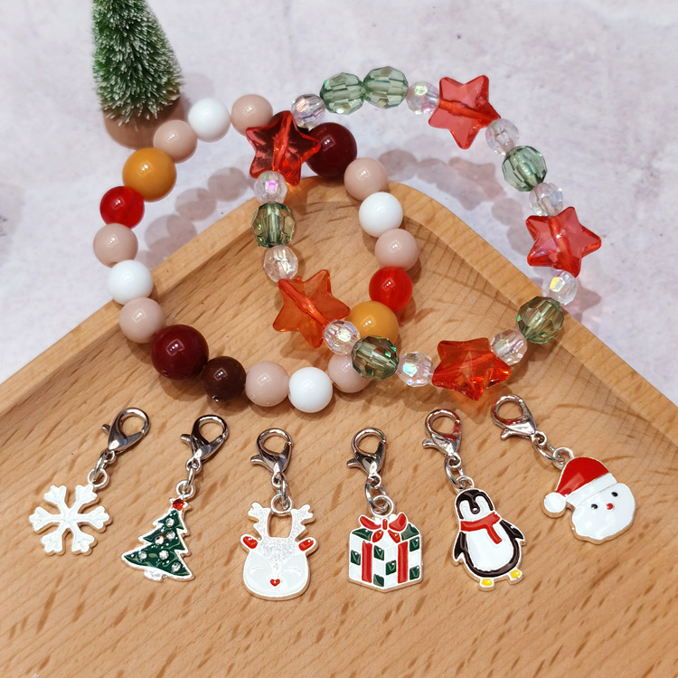 【可以】跨境圣诞创意DIY手链儿童串珠手链首饰套装圣诞节礼物详情14