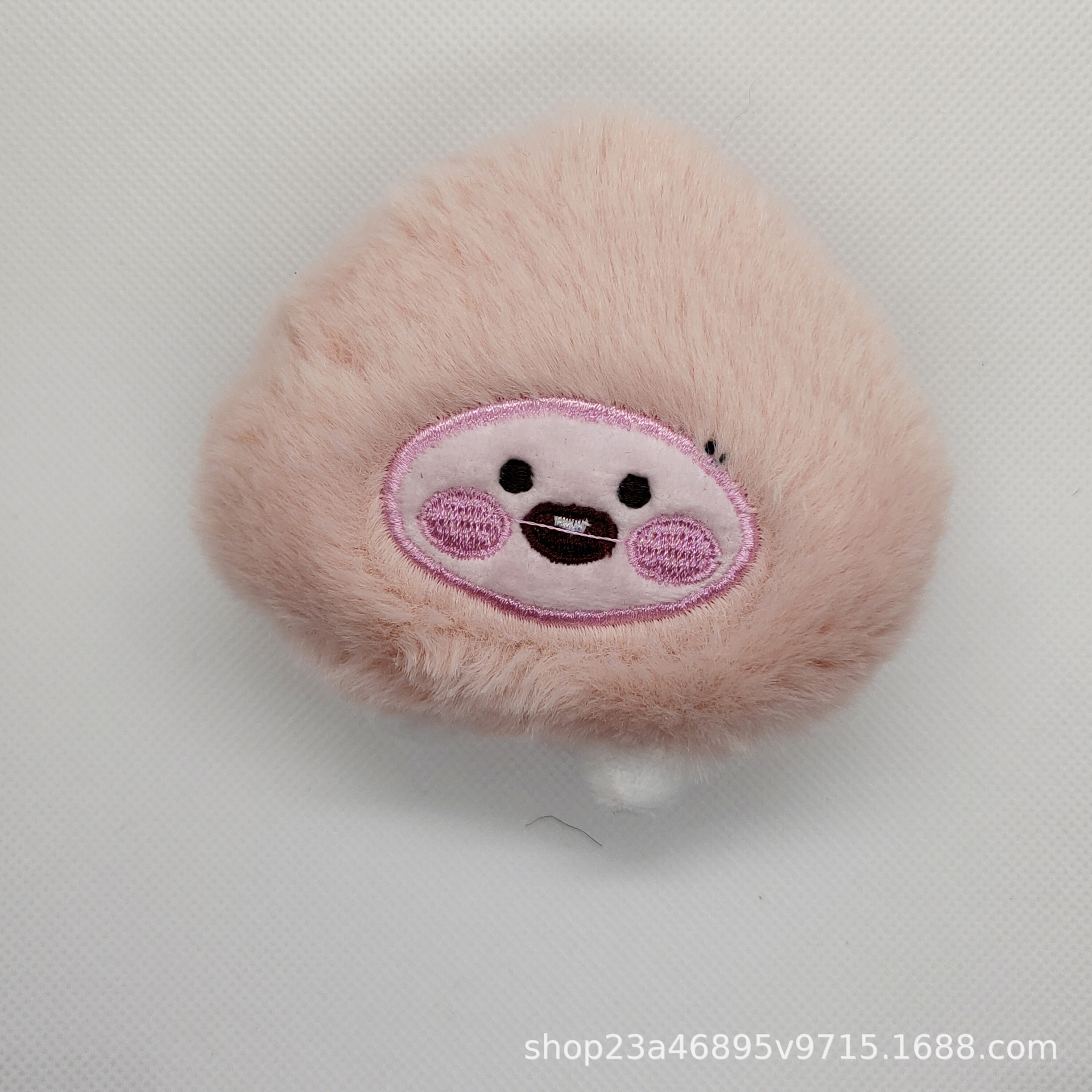 网红少女洗脸压发带 韩版兔毛 桃可爱简约毛绒diy饰品配件详情5