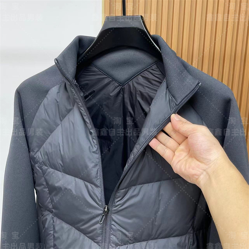 迪家张译同款90白鸭绒立领男士羽绒服运动休闲轻薄款羽绒外套男详情18