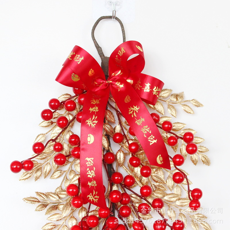 Housewarming New Year decorations, New Year decorations, red fruit and fortune fruit pendants, home, hotel and restaurant opening Spring Festival decorations pic 3