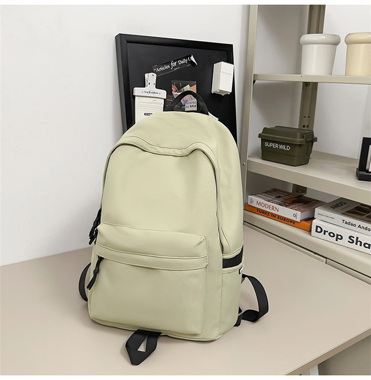 跨境2024新款男简约高中大学生双肩包女休闲大容量初中生旅行背包详情40