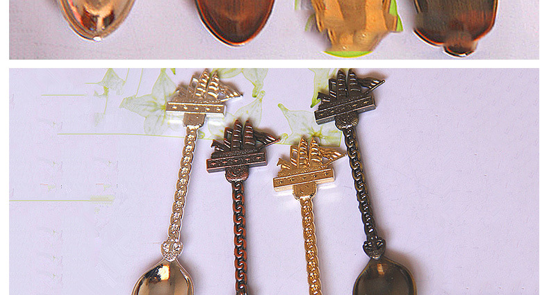 Factory wholesale vintage dessert spoons, smooth sailing small spoons, coffee spoons, premium spoons (JY44), creative tableware, decorative spoons, stainless steel dessert spoons, fruit spoons, ice cream spoons. pic 28