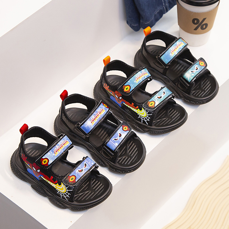 儿童沙滩凉鞋2024新款手工上线防滑耐磨时尚舒适软皮凉鞋宝宝凉鞋详情2