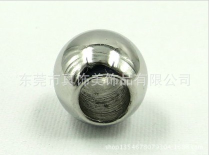 不锈钢通孔珠 钻孔珠 钢珠钻孔  串珠饰品多规格详情10