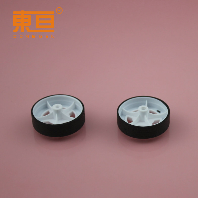 XJ272AH Star white rubber-coated wheels, rubber wheels, toy wheels, toy accessories, small technology parts pic 4
