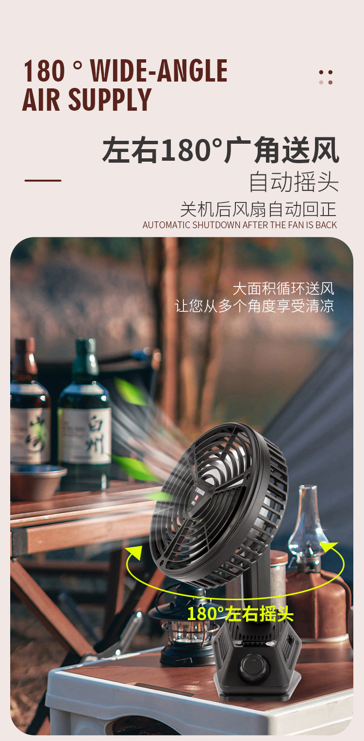 2022 New mini Fan, mini portable silent oscillating desktop, baby stroller clip-on charging electric fan for car pic 5