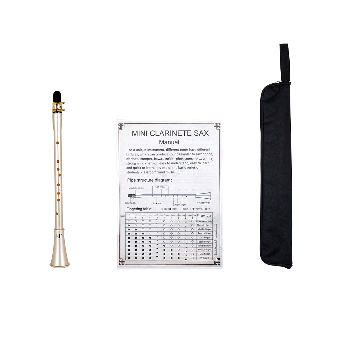 The IRIN Bluetooth electric wind instrument is portable for the elderly to learn to play mini electric saxophone and MIDI electronic flute pic 3