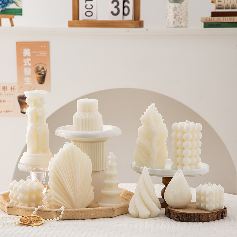 新款造型几何柱蜡香薰蜡烛跨境ins家居摆饰拍摄道具结婚伴手礼详情5