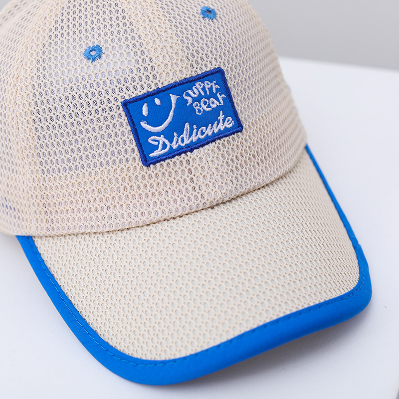 儿童帽子夏季薄款男童防晒宝宝遮阳鸭舌帽男孩夏天太阳帽网眼凉帽详情5