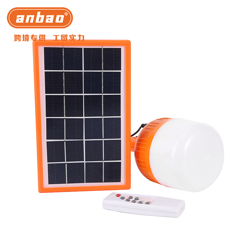 36W solar panel charging split solar LED bulb emergency lighting lamp, street stall night market camping lamp pic 2