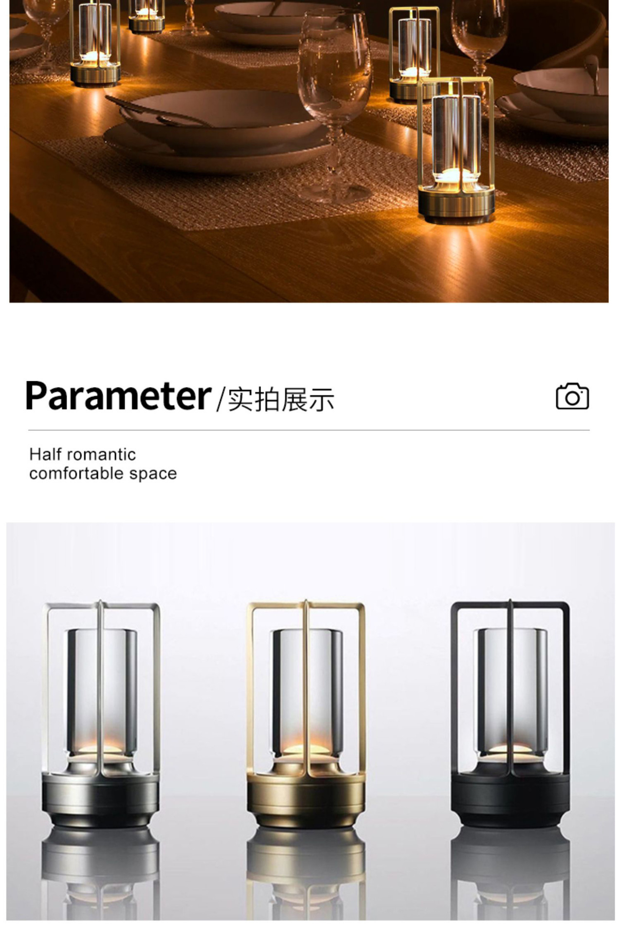 Japanese designer TURN bedroom bedside, dining table, bar decoration, desk lamp, charging atmosphere, creative night light pic 7