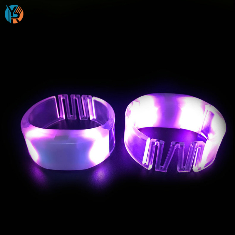 Factory wholesale led light-emitting wristbands, bar and party remote control fluorescent wristbands, concert spring light-emitting wristbands pic 8