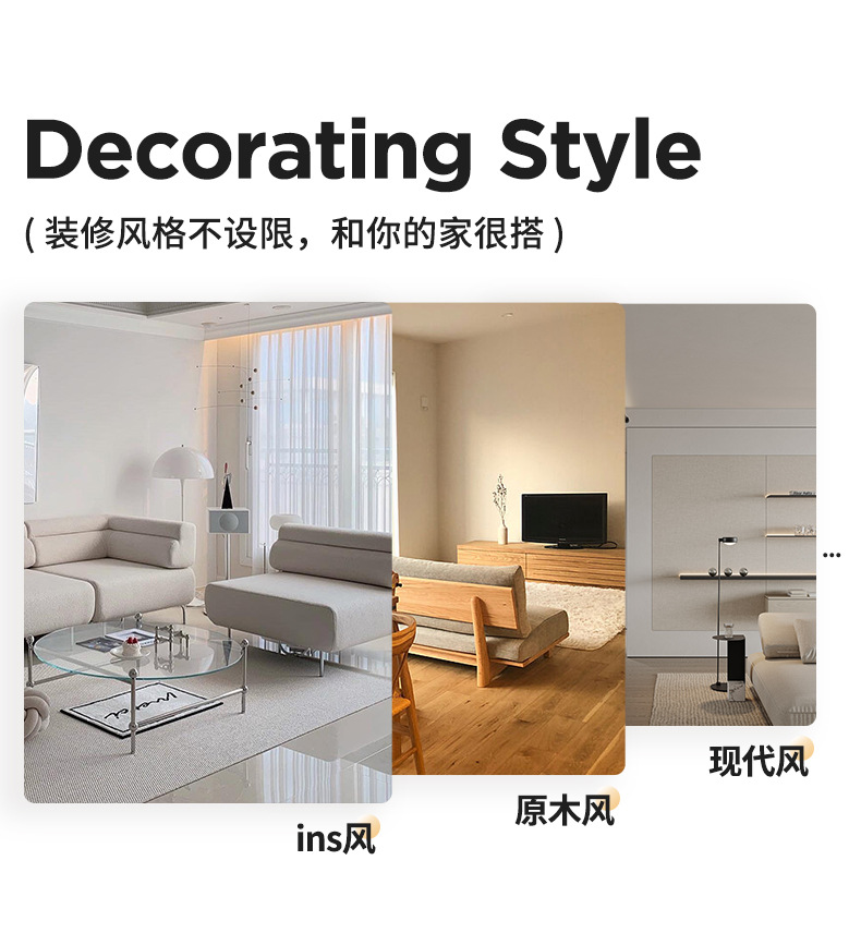 The Mandelda hole-free living room wall clock is a modern, simple and creative clock. The bedroom clock is a fashionable and light luxury decorative clock pic 16