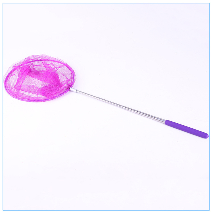 不锈钢伸缩渔网户外活动蝴蝶网儿童戏水玩具昆虫网兜沙滩钓鱼玩具详情4