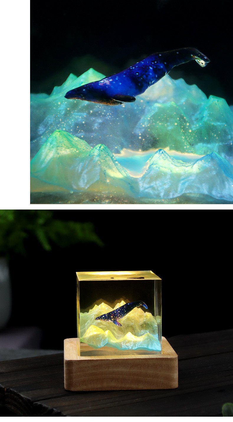 山海经古代神话创意现代抽象透明树脂工艺品客厅摆件家居饰品详情6