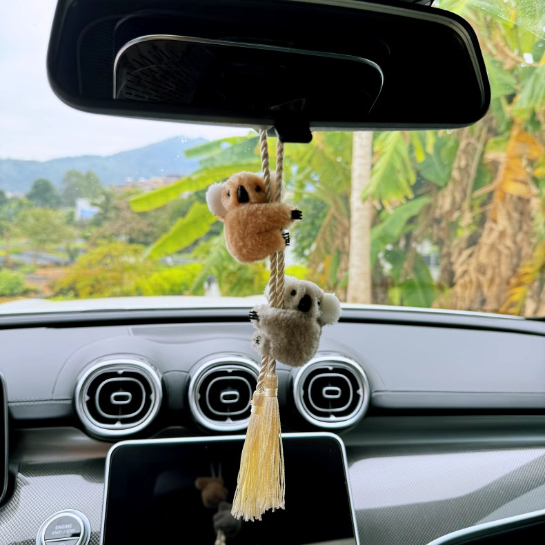 新款创意可爱考拉汽车挂件车内吊饰高档车上后视镜饰品车载挂饰女详情5