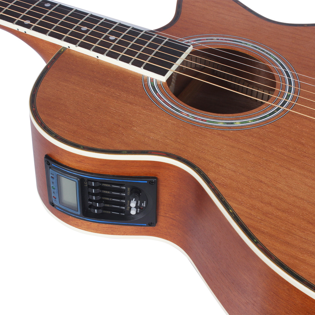 Wholesale IRIN 40-inch electric box acoustic guitars, full Sabri electric box corner guitars, EQ guitars, electric acoustic guitars pic 10